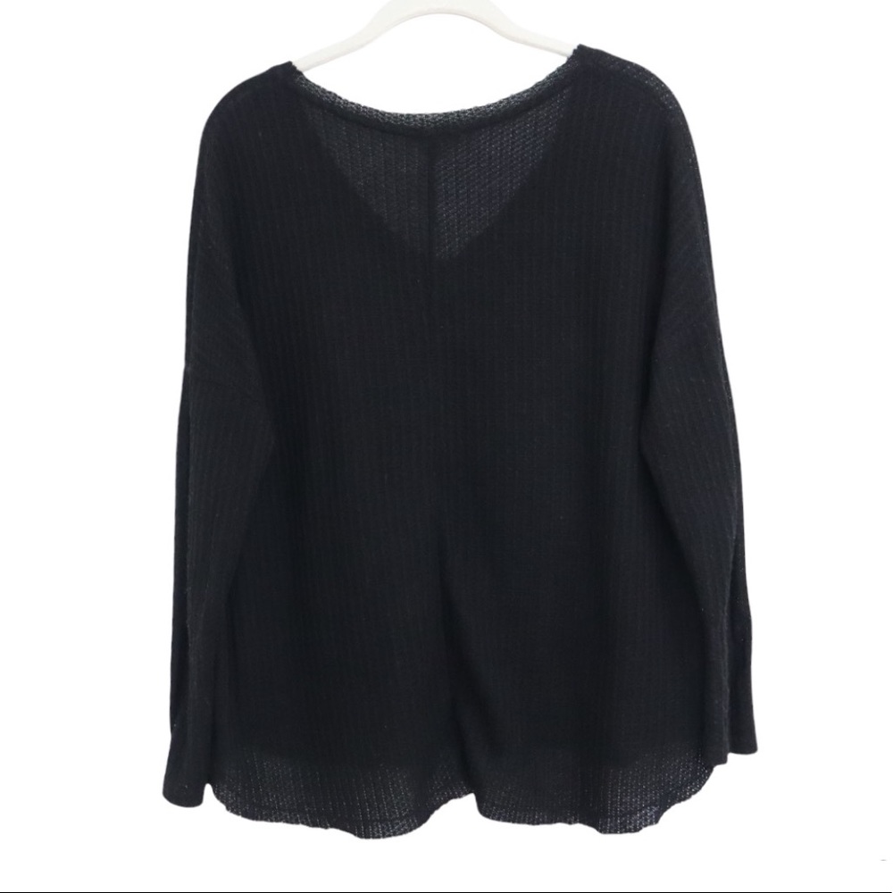 Fashion Nova Waffle V-Neck Lounge Top - Picture 7 of 8